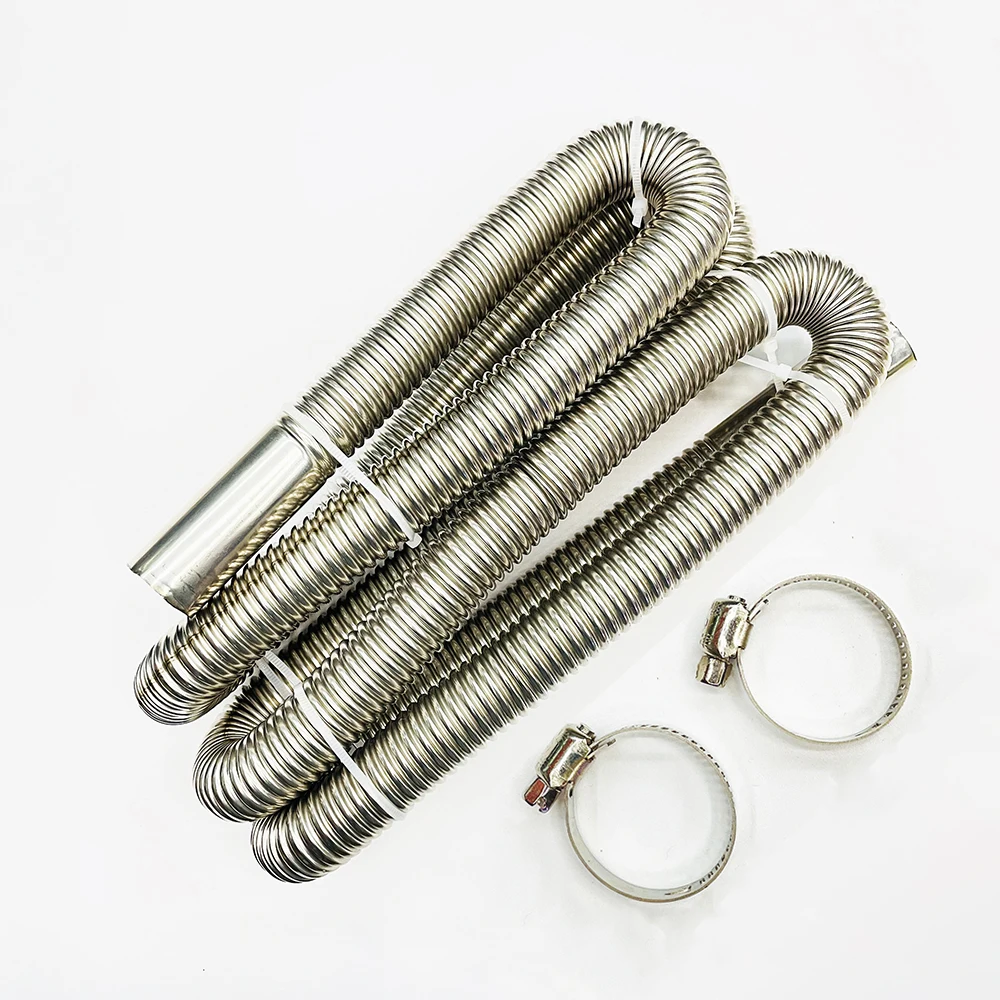 200CM Air Diesel Parking Heater Stainless Steel Exhaust Pipe Tube Gas Vent Hose for Eberspacher Webasto Car Heater Parts