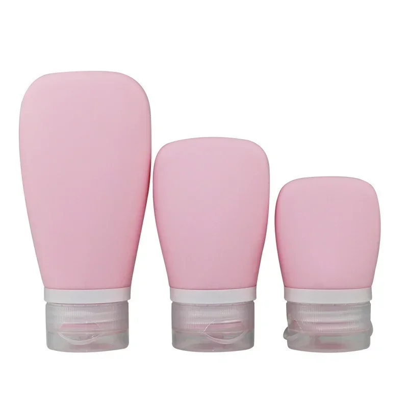 누출 방지 실리콘 빈 여행용 병, Bpa 프리 리필 가능 화장품, 항아리 여행 휴대용 샤워 젤 샴푸 병, 38 ml, 60 ml, 90ml