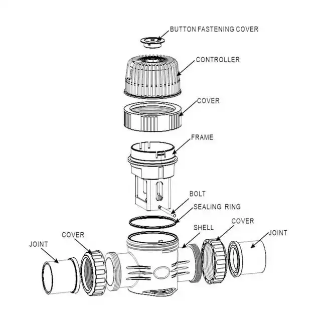 2G/H 4G/H 6G/H 8G/H Medence Só Rendszer 2 Fogaskerék Intelligens Vezérlő -Klórgenerátor Cella Gyógyfürdőtartályokhoz - Image 6