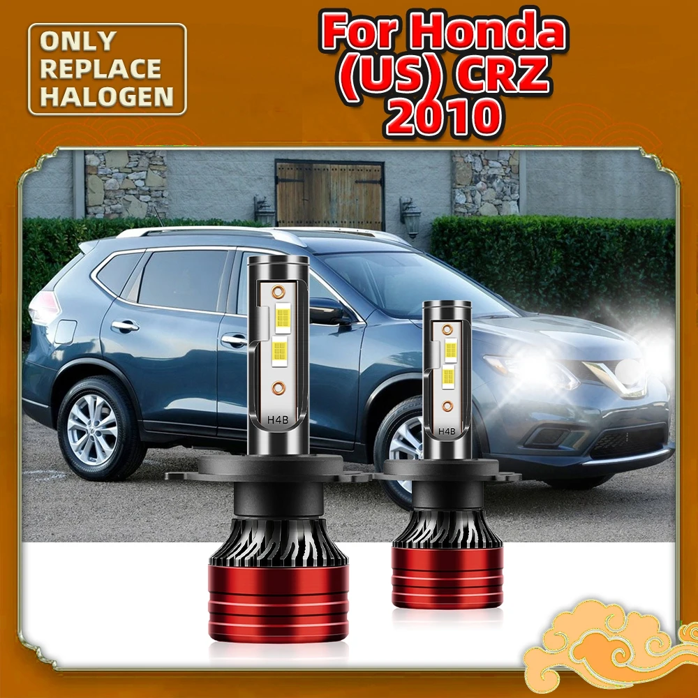 

2PCS LED 120W 16000LM Car Headlight Bulbs 12V Auto Lamp Front Hi/Lo Beam Headlamps H4 CSP Luces Vehicles For Honda (US) CRZ 2010