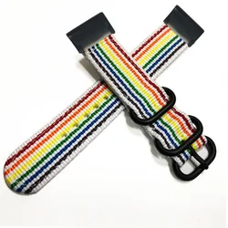 Nylon Canvas Sport Watch Strap with Tool - Multiple Width Options - 26mm (Colorful)