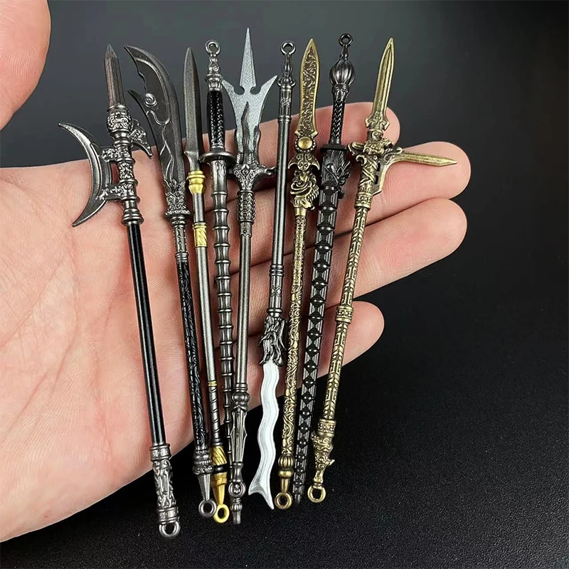 Mini Katana Fake Sword Chinese Metal Decorative Small Decoration ...