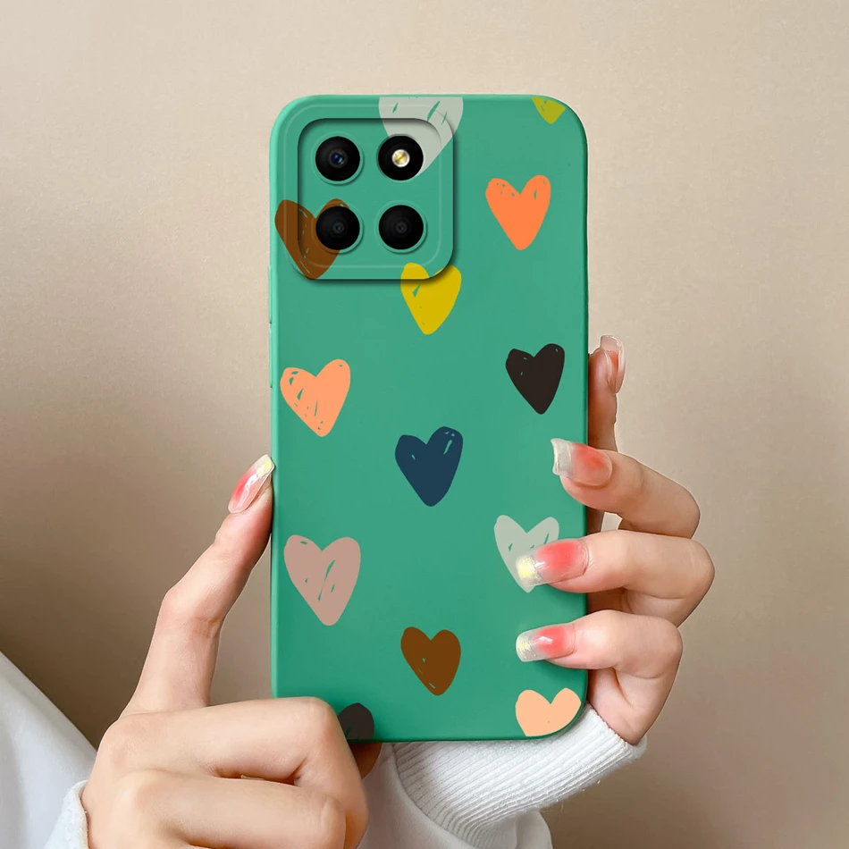 Butterfly Heart Liquid Silicone Phone Case with Camera Protection and Enhanced Durability
