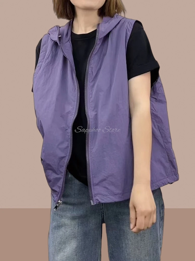 Unisex Hooded Vest Workwear Pet Beautician Work Clothes Uniform Groomer Smock M-4XL Hair Cutting Cape Hairdresser Apron Gown