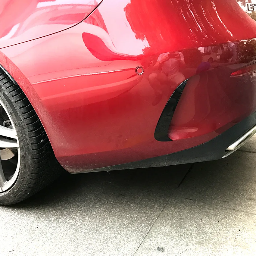 메르세데스 벤츠 E 클래스 E 쿠페 2도어 C238 W238 리어 범퍼 스포일러 사이드 카나드 글로스 블랙 카본 룩