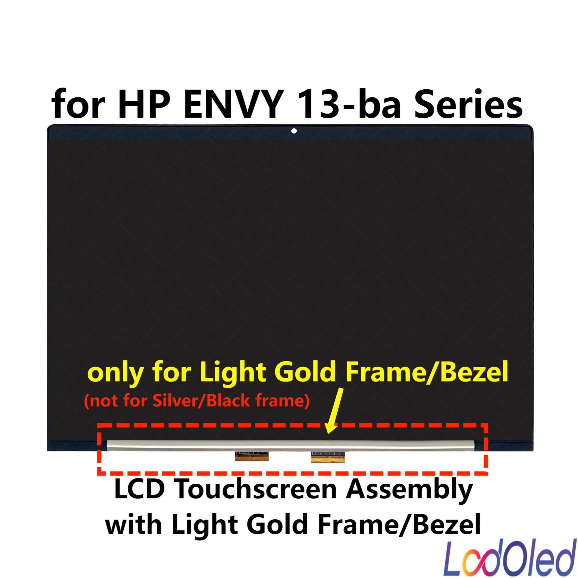 

13.3'' for HP ENVY 13-ba0081tu 13-ba0079tu 13-ba0064tu IPS FHD LCD Display Touch Glass Digitizer Assembly 100% sRGB 1920X1080