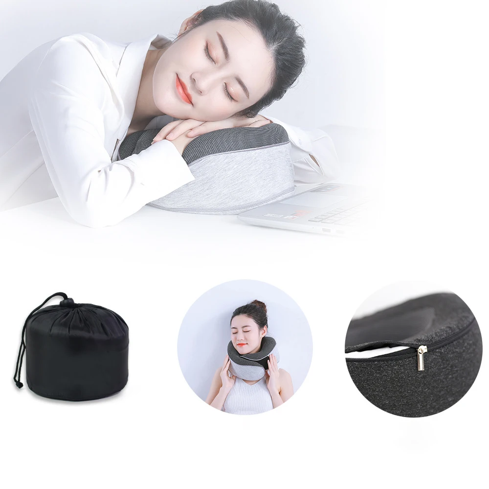 

Travel Neck Pillow 360-Degree Adjustable Comfortable ,Breathable and Supportive Suitable for Sleep Memory Foam Travel Pillow