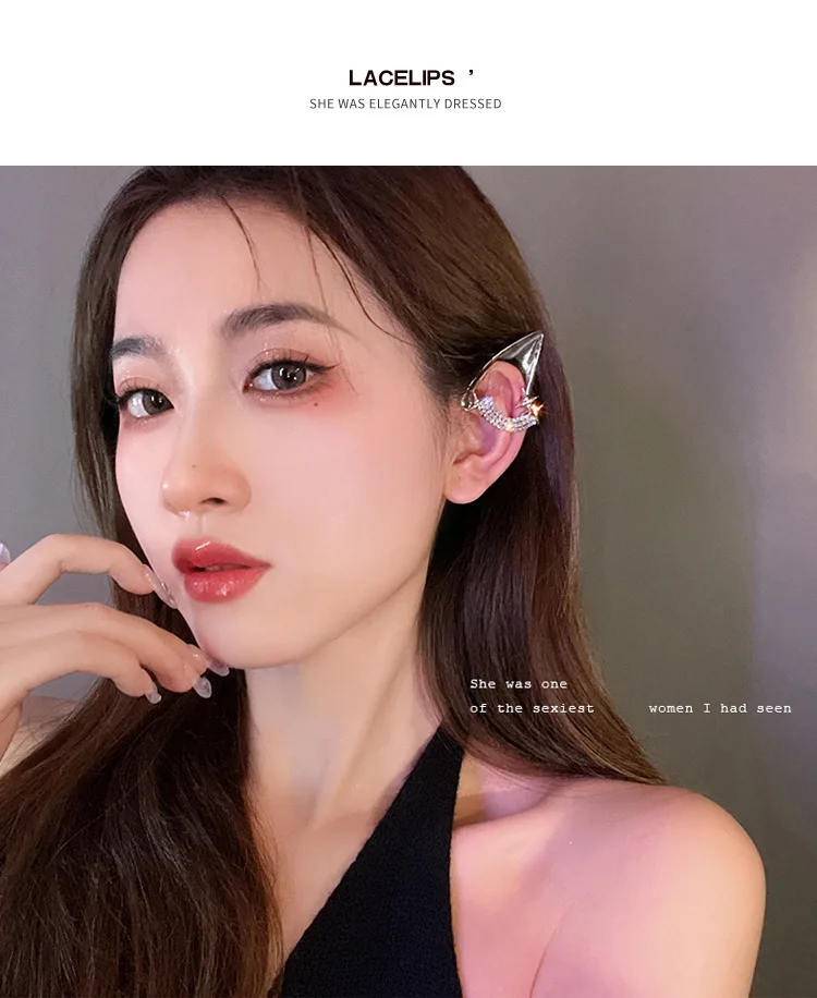 Elf Ear Earrings Without Pierced Ear Clips Female 2022 New Ear Bone