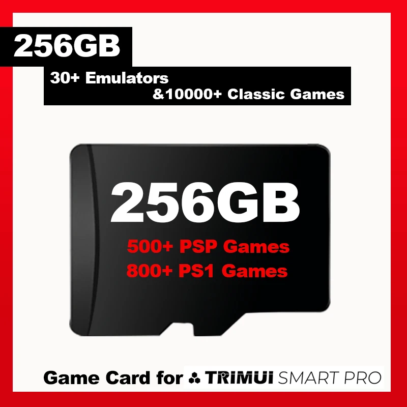 Trimui Smart Pro Game System Card TF Card 64/128/256 Memory 50+ Emulators 30000 Retro Games SD For Trimui Smart pro memory card micro sd card flash card flash memory card game card video game cartridge
