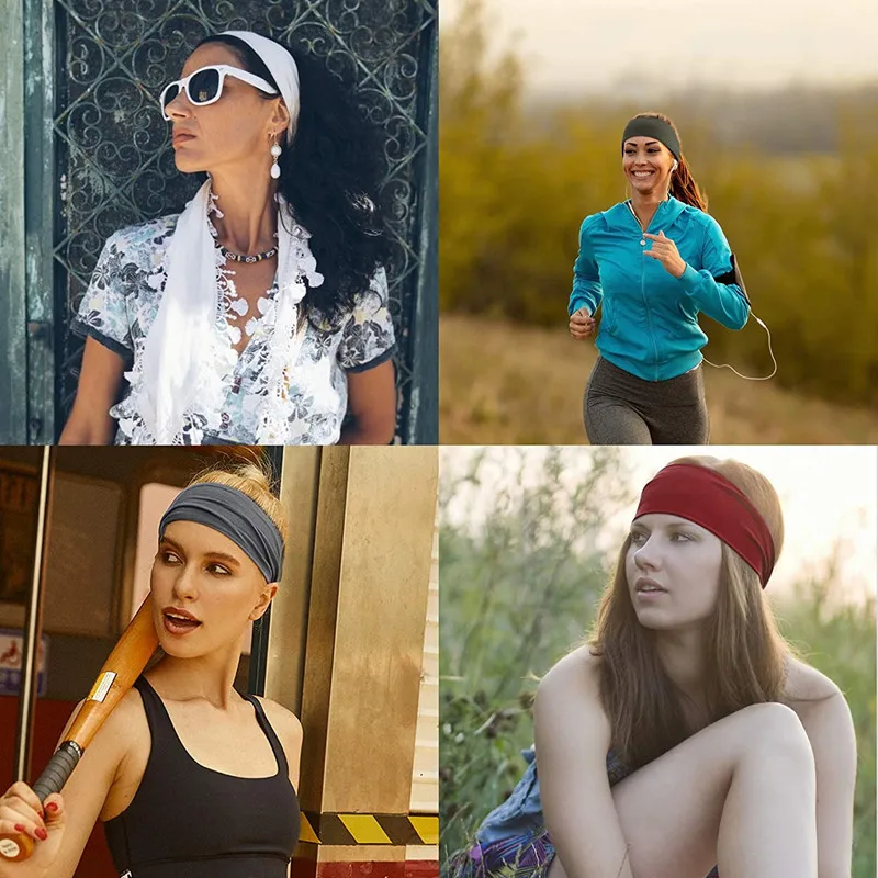 Kiss Jewelry Women's Sports Breathable Sweat-absorbing Headband Summer Y2K Fashion Elastic Bandana Outdoor Hair Bands Jewelry jewelry accessories hair accessory