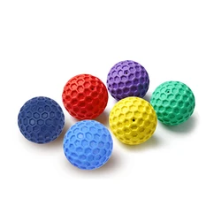 Enhanced Dog Toys: Interactive Sound Ball with Bite - Resistant Honeycomb Design for Natural Rubber Teething and Clean Teeth (Random Colours)