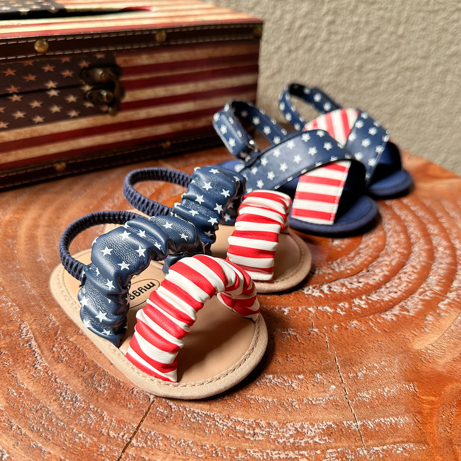 Summer Baby Dress Shoes for Independence Day and Presidential Election,Infant Baby Boys Girls Sandals Newborn Crib Shoes First W