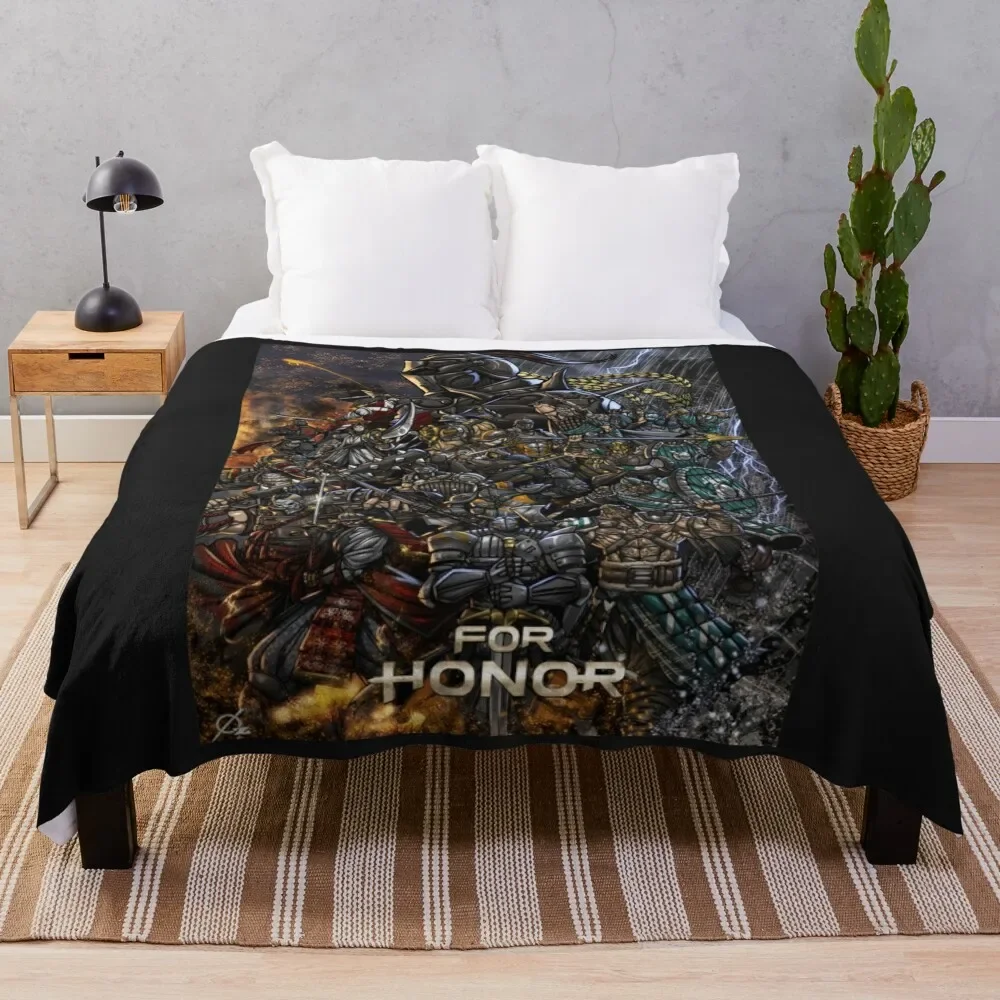 

For Honor Premium Throw Blanket Heavy Dorm Room Essentials Luxury Thicken Fluffy Softs halloween Blankets