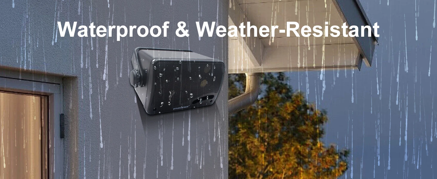 Premium Bluetooth Outdoor Wall Speakers For Patio And Decking_voghion.com