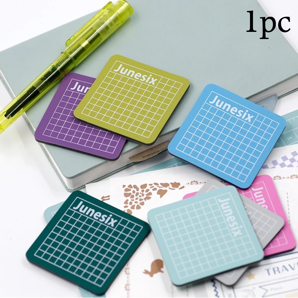 프롬테논 PVC 미니 커팅 매트 6x6cm 3중 디자인 DIY 공예 스크랩북킹 모델 제작 휴대용 핸디 디자인