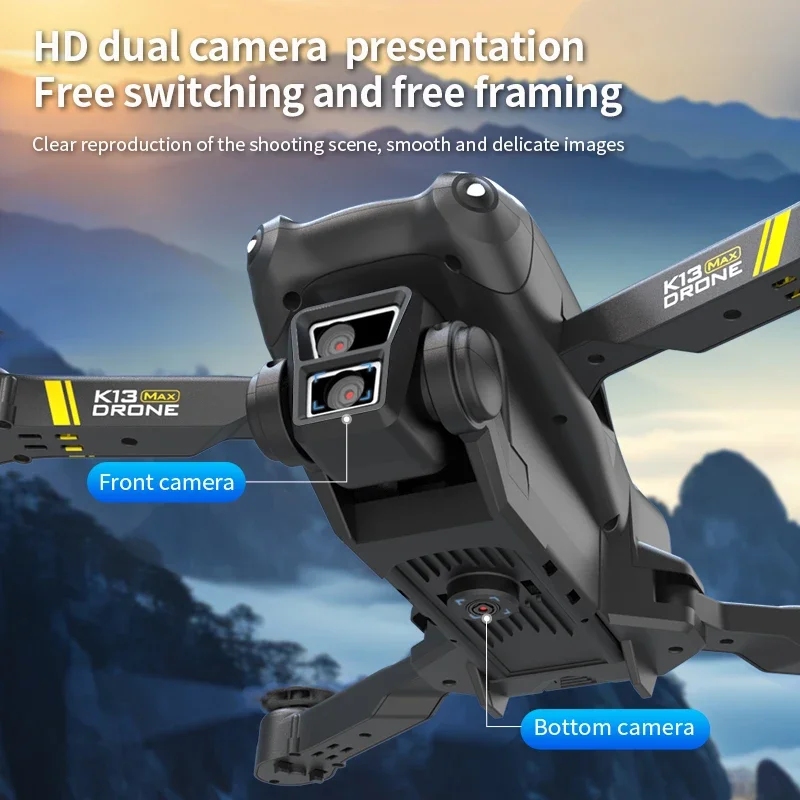 K13 MAX Drone 5G Professional Smart Obstacle Avoidance FPV 8K HD Dual Camera WIFI Brushless Motor Aerial Quadcopter Toys