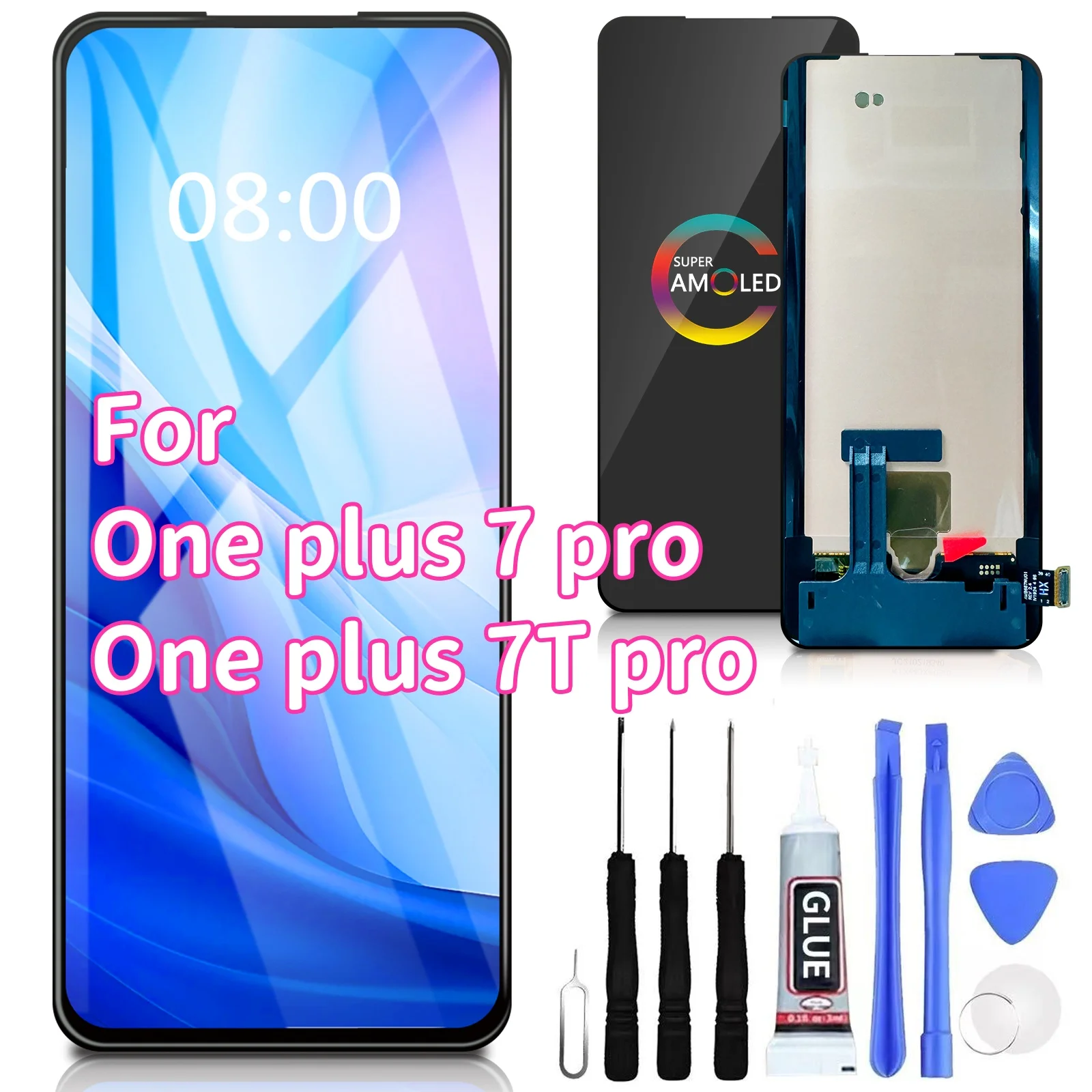 

100% протестированный 6,67 "AMOLED дисплей для One plus 7pro 7T pro, ЖК-дисплей, сенсорный экран, ЖК-панель для One plus 7 pro 7Tpro, ЖК-экран