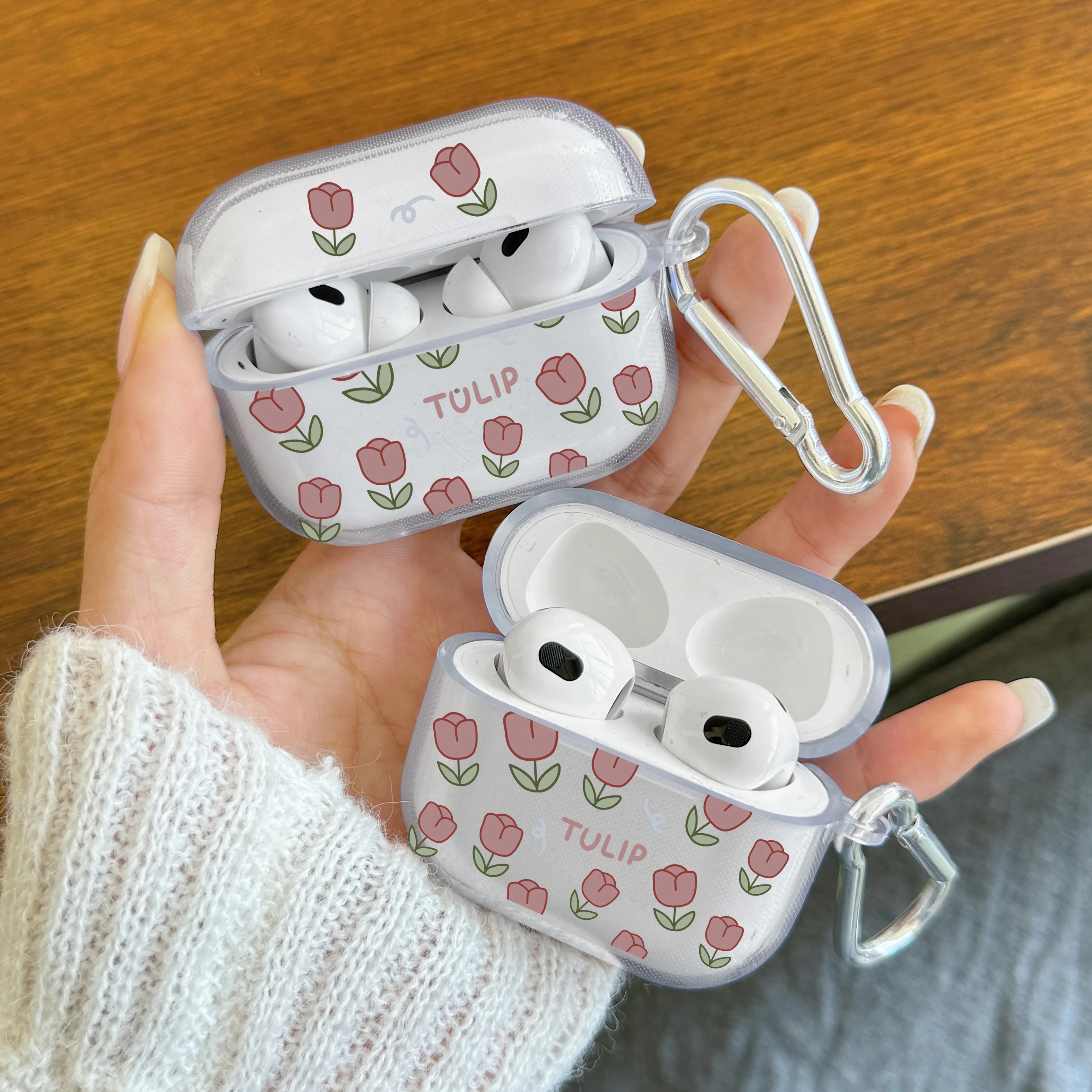 Silicone Clear TPU Case For AirPods Pro Wireless Earphone