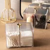 Acrylic Qtip Cotton Swab Holder Bathroom Jars With Lids Apothecary Jar Dispenser For Cotton BallCotton Round Pads, Floss 1