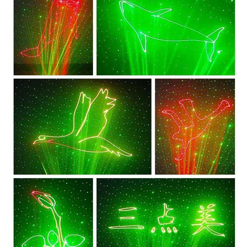 3D Full Color Animation Laser Projection Light Christmas Bar KtV Beam Animation Stage DJ Disc Laser Light