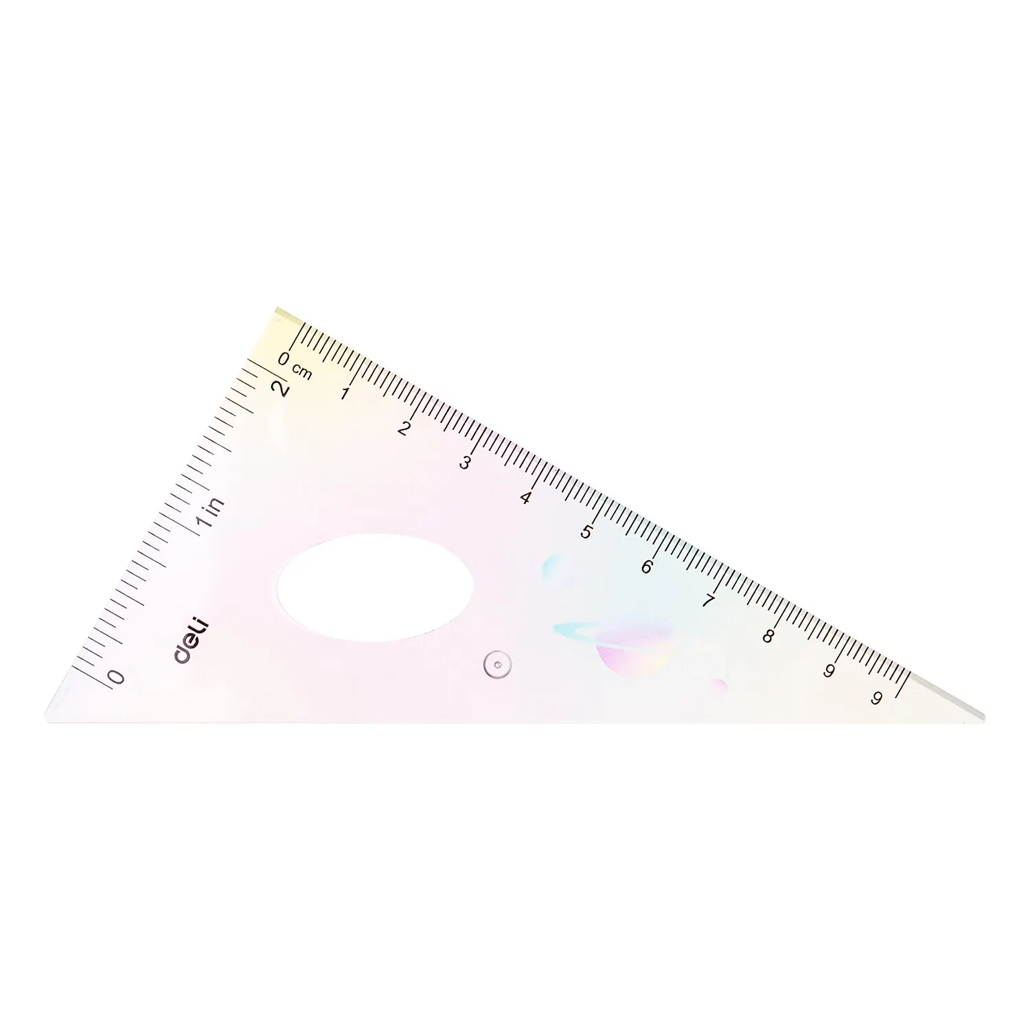 Deli 4pcs Set PS Materials Ruler Set Metal/Plastic/Soft Geometry Maths Drawing Compass Stationery Rulers Mathematical for School