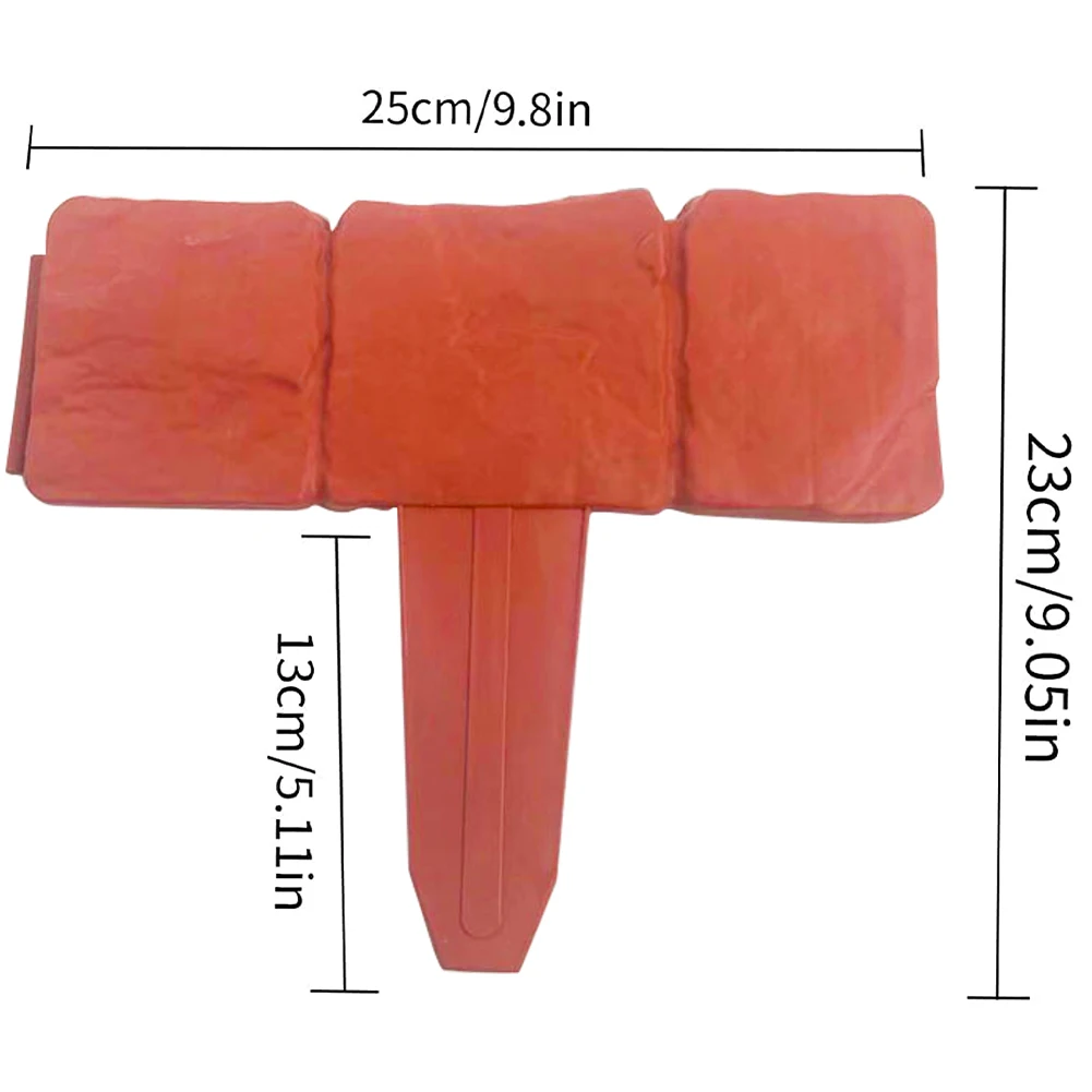 Plastic Garden Edging Set for Landscaping and Lawn Border