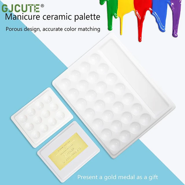 Imitation Porcelain Watercolor Palette Art Paint Drawing Tray Color Palette  for Oil Painting Pallet Office Supply Art Supplies - AliExpress