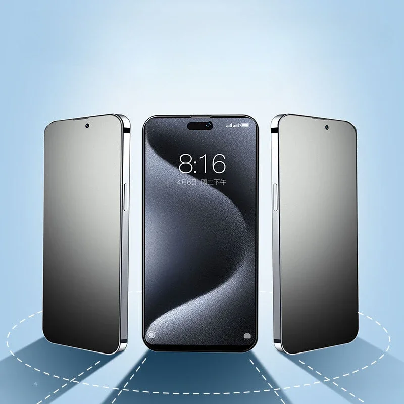 Premium Matte Privacy Screen Protector - Anti-Spy Glare & Anti-Fingerprint Tempered Glass Protective Film