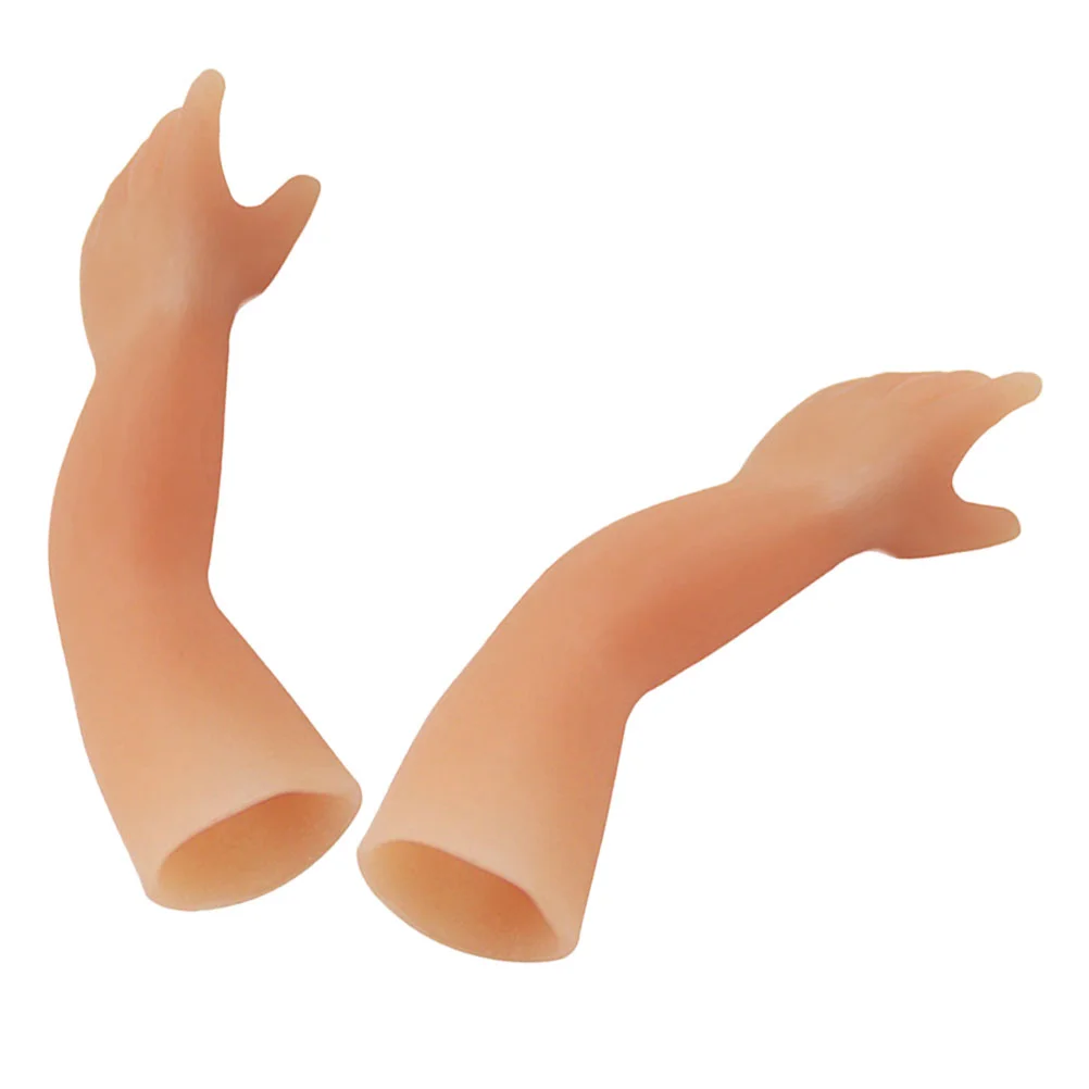 

2 Pcs Imp's Hand Tiny Trick Props Gift Toy Halloween Finger Toys Silica Gel Party Supply