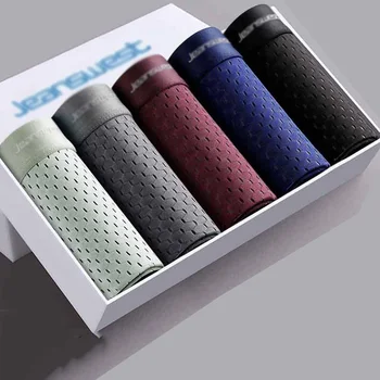 5 pezzi Intimo da uomo Boxer da uomo in rete 3D traspirante ad asciugatura rapida Comfort Sport Fitness taglie forti 1