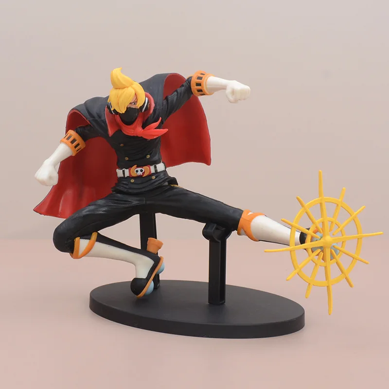 15Cm Anime One Piece Wano Country Vinsmoke Sanji Soba Mask Action Figure Pvc Battle Record Collection Model Toys For Kids Gifts