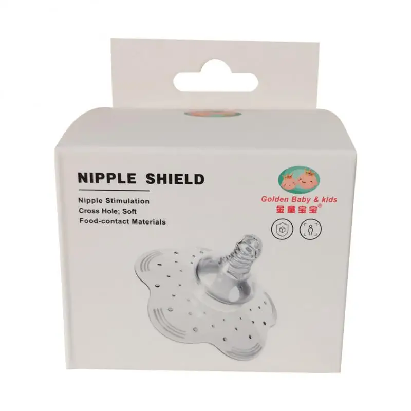 Breast Shield Anti-choking Milk Baby Product Breast Pads Anti Overflow Full Silicone Baby Care Nipple Shield Antibacterial 3