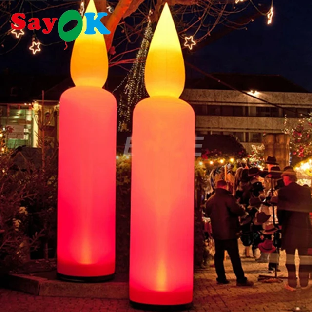 Lampe de nuit LED colorée pour sapin de Noël, spectacle de lumière,  ornement décoratif, extérieur, sûr, brillant, fête de mariage - AliExpress