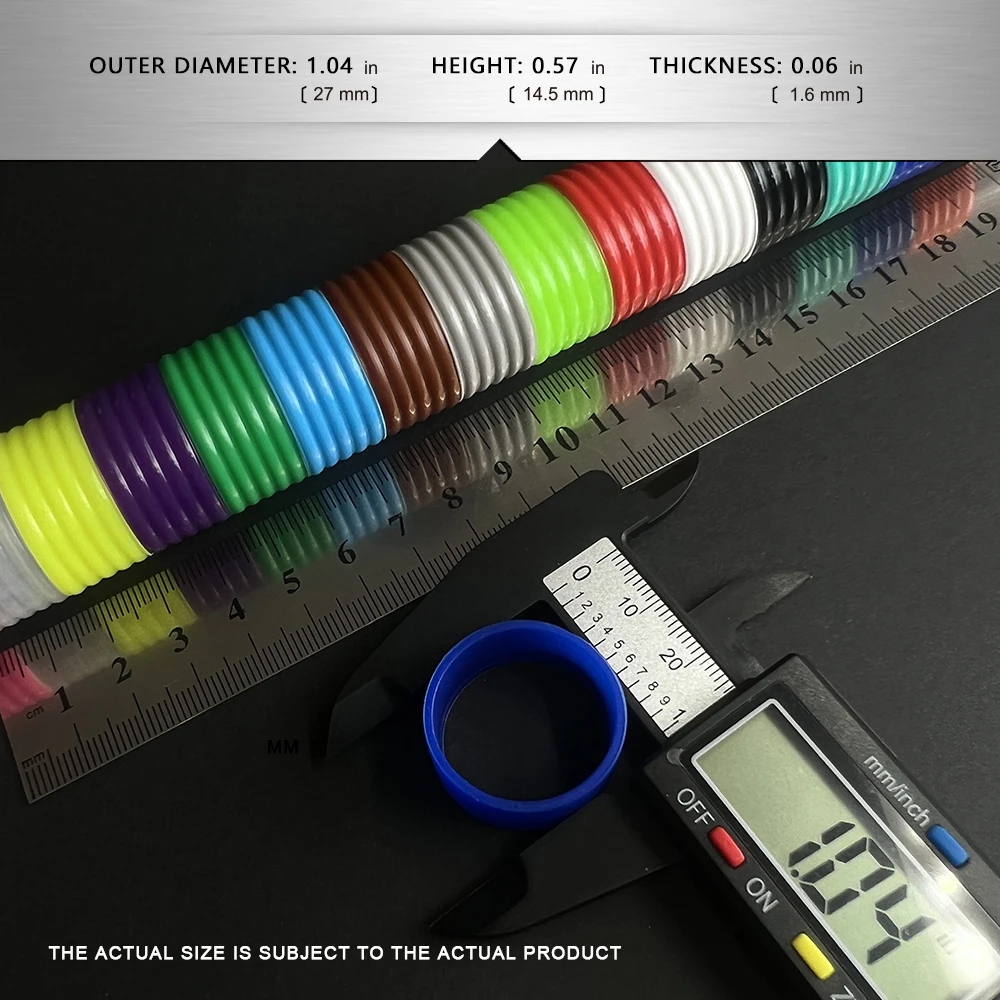 Tennis Racket Grip Round Elastic Silicone Ring Fixed Grip Rubber Sweat-Absorbent Belt Racket Sports Accessories 4Pcs
