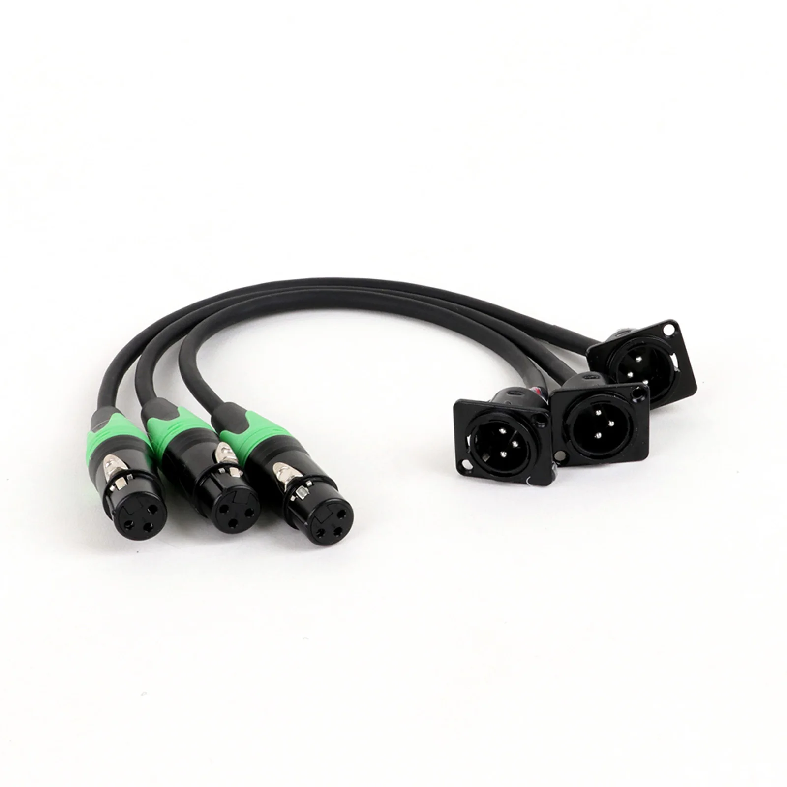 Alnicov 2 Pièces 3 Broches XLR Mâle à Mâle Adaptateur XLR