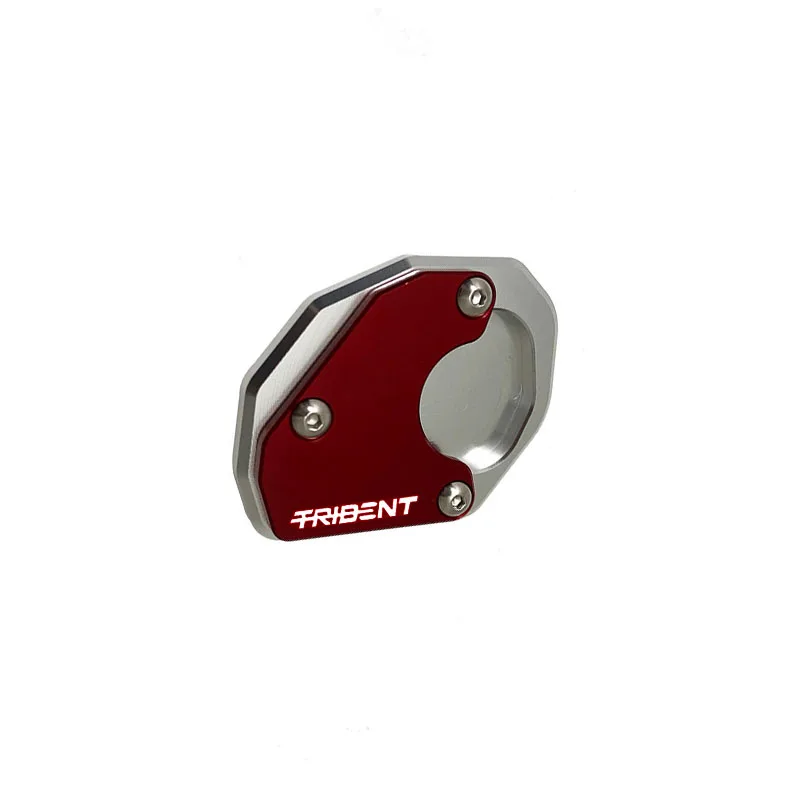 Fit For Trident 660 Aluminium Kickstand Foot Side Stand Extension Pad Support Plate Black Red TRIDENT660 2021 2022 Motorcycle
