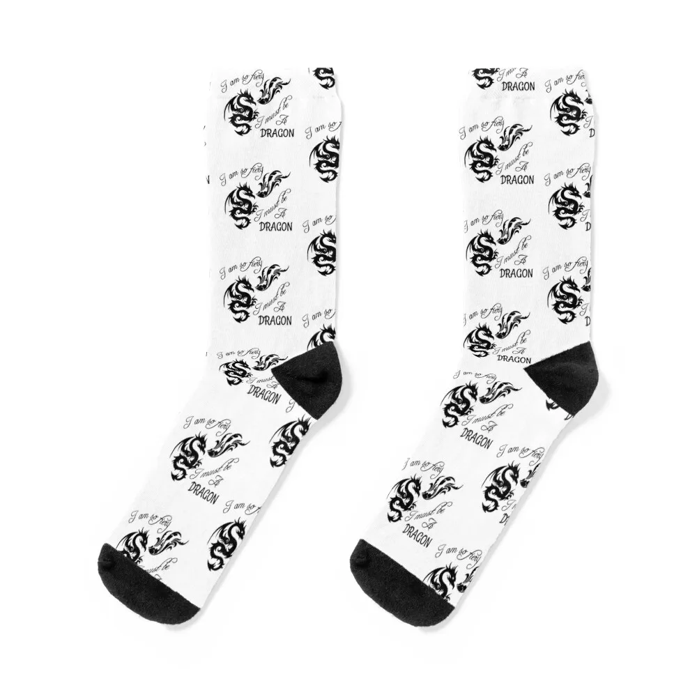 

I am so fiery, I must be a dragon Socks FASHION aesthetic new in's loose Socks Ladies Men's