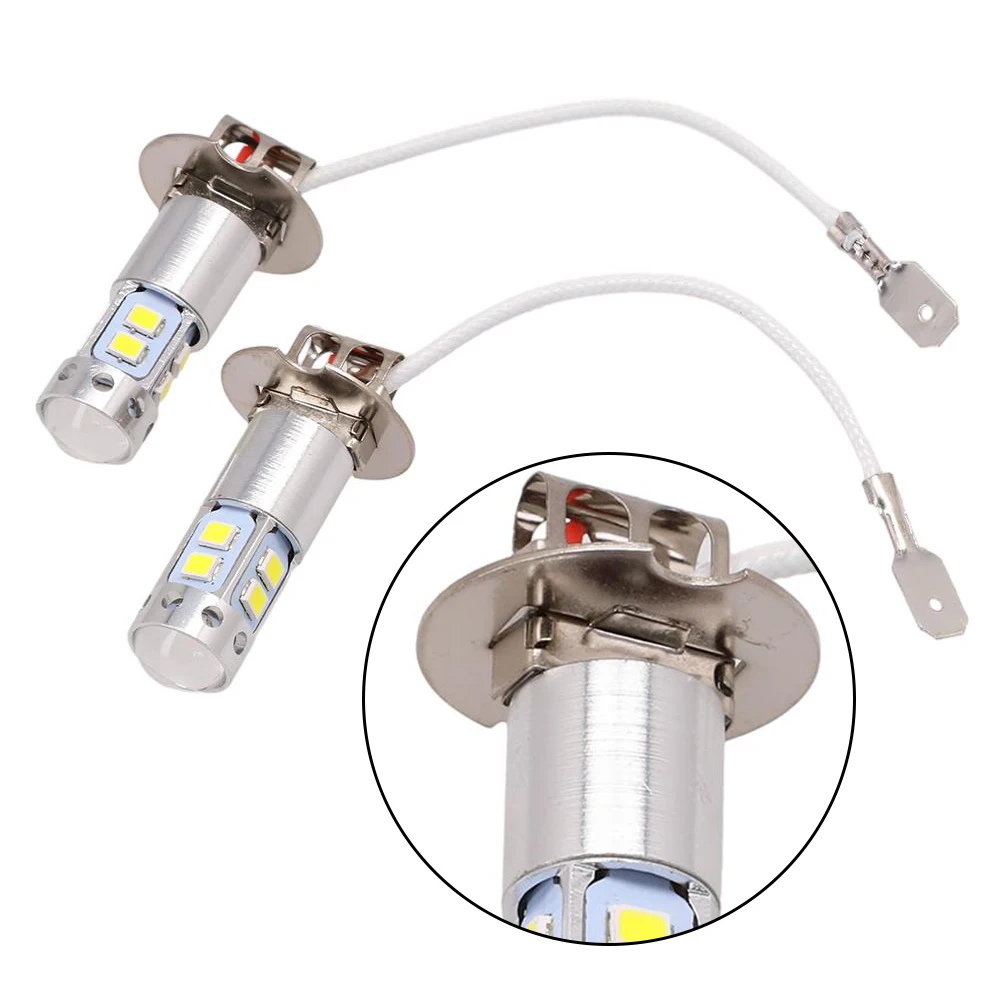 

Car Light High Quality H3 LED Bulb 2pcs Daytime Running Light Fog Driving Lights High Low Beam 360° Beam Angle