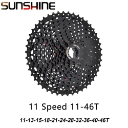 SUNSHINE Black Multi-Speed MTB & Road Bike Cassette Freewheel (11S 11-46T)
