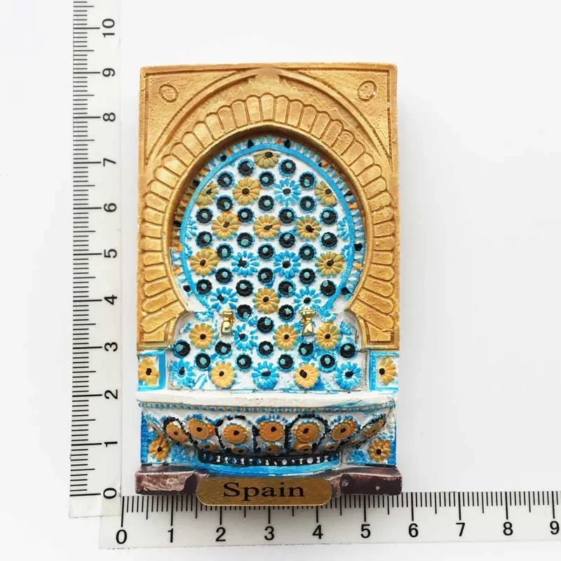 Spain Granada Fridge Magnet Oman Islamic Style Mirror Frame Magnetic Refrigerator Stickers for Home Decor Collection Gifts Ideas