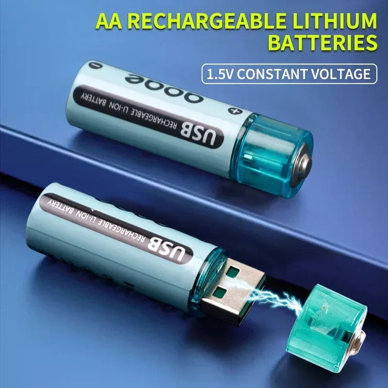 

2700mWh1.5 V aa rechargeable battery USB lithium battery for Remote Control Mouse Small Fan Electric Toypilas recargables aa