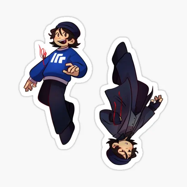 QsmpQuackityQuackityDuo5PCSStickersforCutePrintWindowRoom