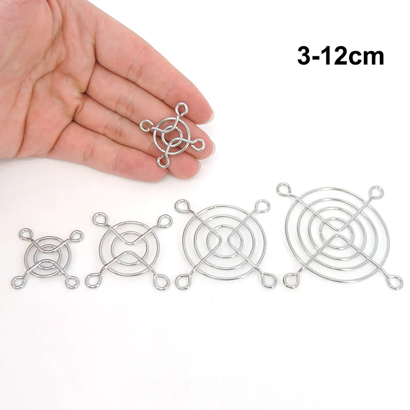 2PCS dc Cooling Fan Guard Metal Grill Computer metal Cover net For Fan 30mm 40mm 50mm 60mm 70mm 80mm 120mm