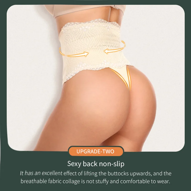 Tummy Control Thong Shapewear for Women Shaper Panty Thongs High Waist Shapewear Seamless Body Shaping Panties