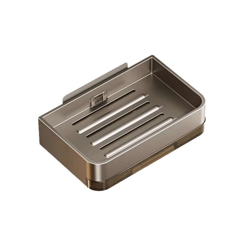 Soap Holder Metal Iron Without Drilling Bathroom Soap Dish Drain Water Wall Dish Organizer Accessories