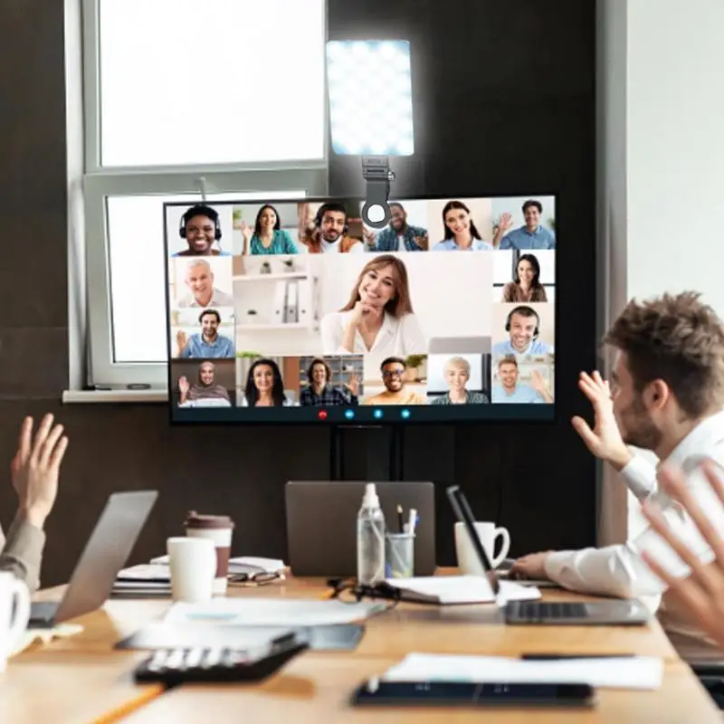 Clip Fill Video Light For Phone 3-Lighting Fill Light With Front Back Clips Rechargeable Fill Light For Photographing Video