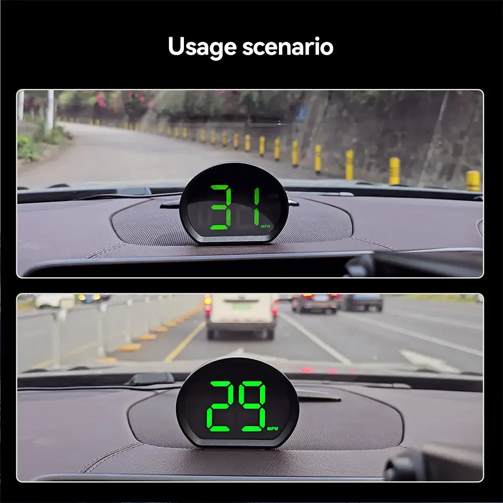 Car GPS Speedometer HUD Head-up Display Digital Speed Meter with KMH MPH Dispaly Plug and Play For Truck Auto Part Accessories 6
