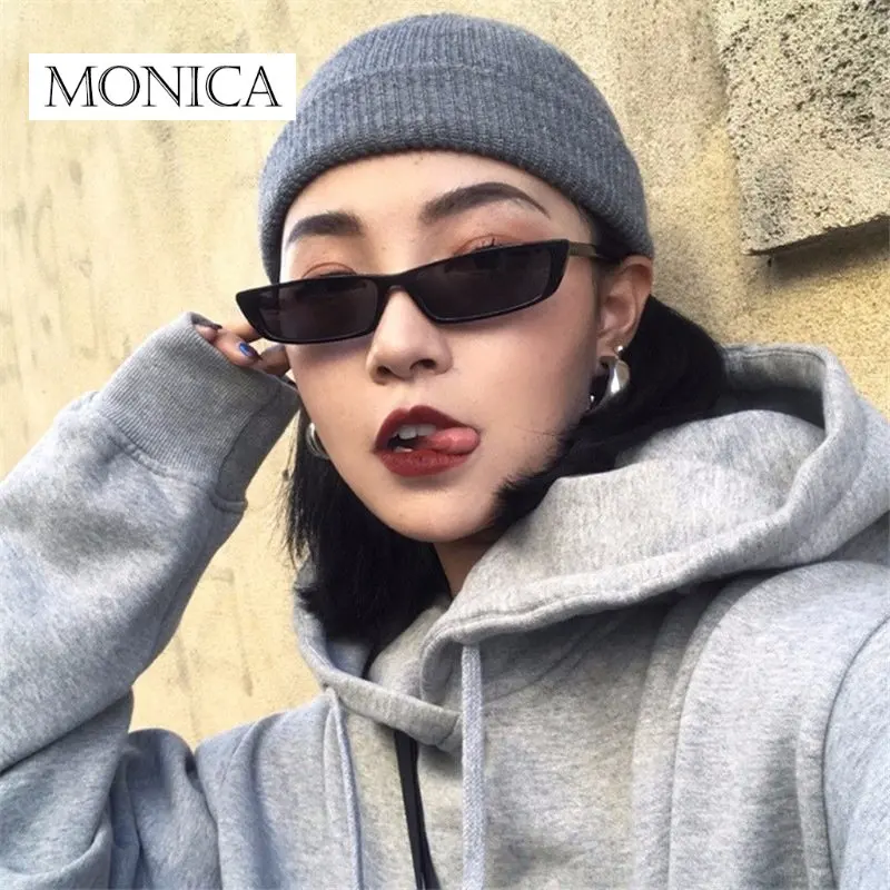 2023 New Retro Small Rectangular Sunglasses Fashion Retro Metal Frame Sun Glasses for Men Women Small Square Sunglasses_voghion.com