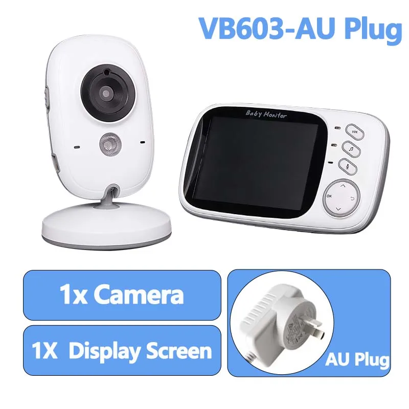 Monitor de bebé VB603, cámara de videovigilancia con detección de llanto,  WiFi, 2,4G, pantalla de temperatura, Audio bidireccional - AliExpress