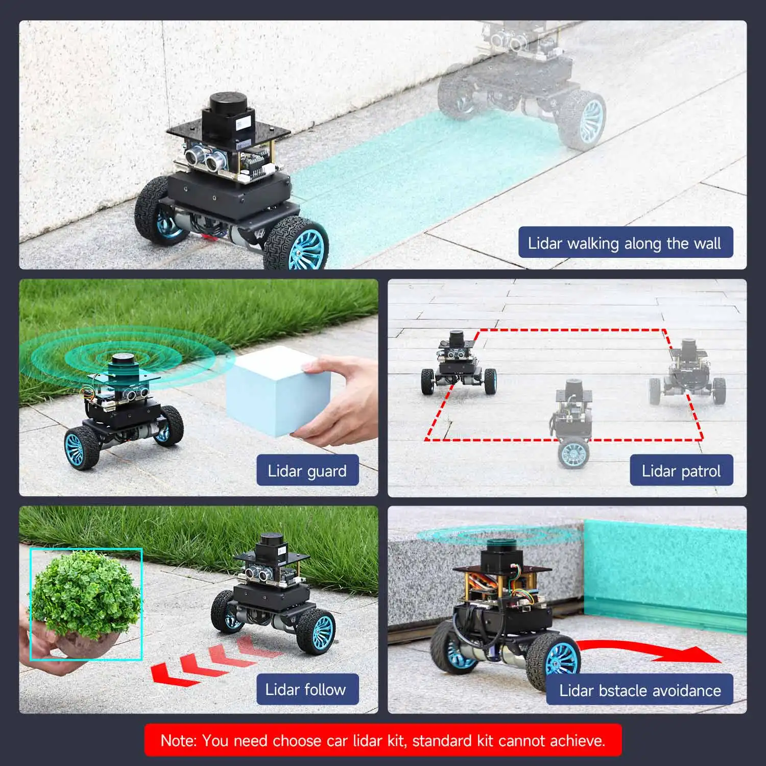Yahboom 2WD High Configuration STM32 Self-Balance Car Educational Smart Robot Kit DC Motor Support PID Adjustment 4KG Load